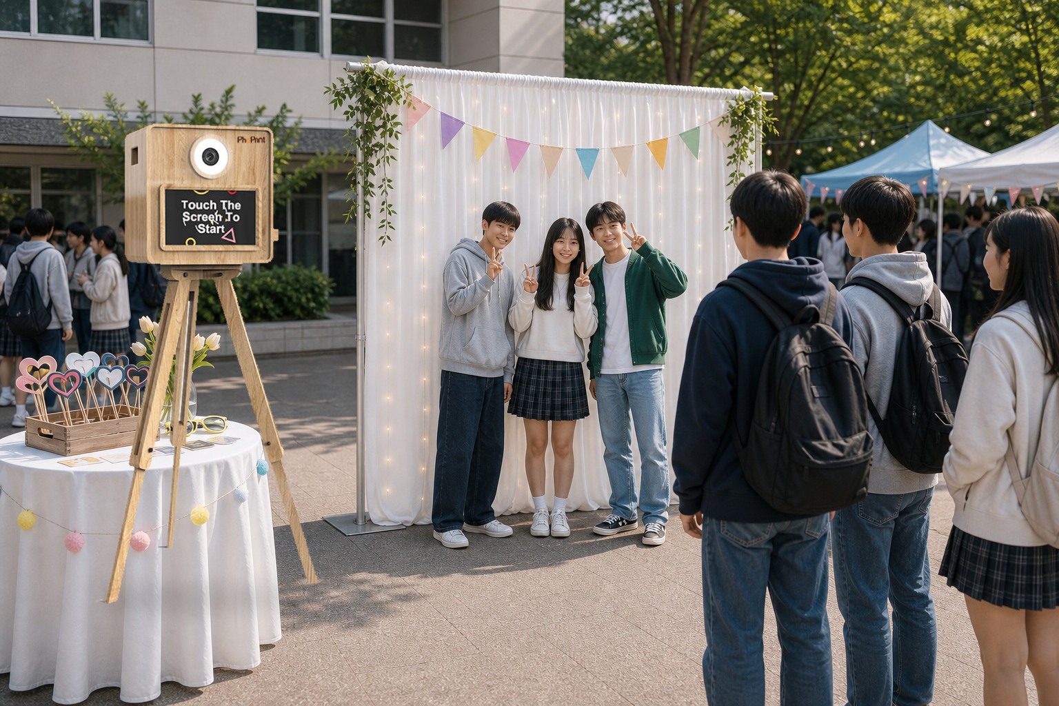 학교 행사 포토부스 예시