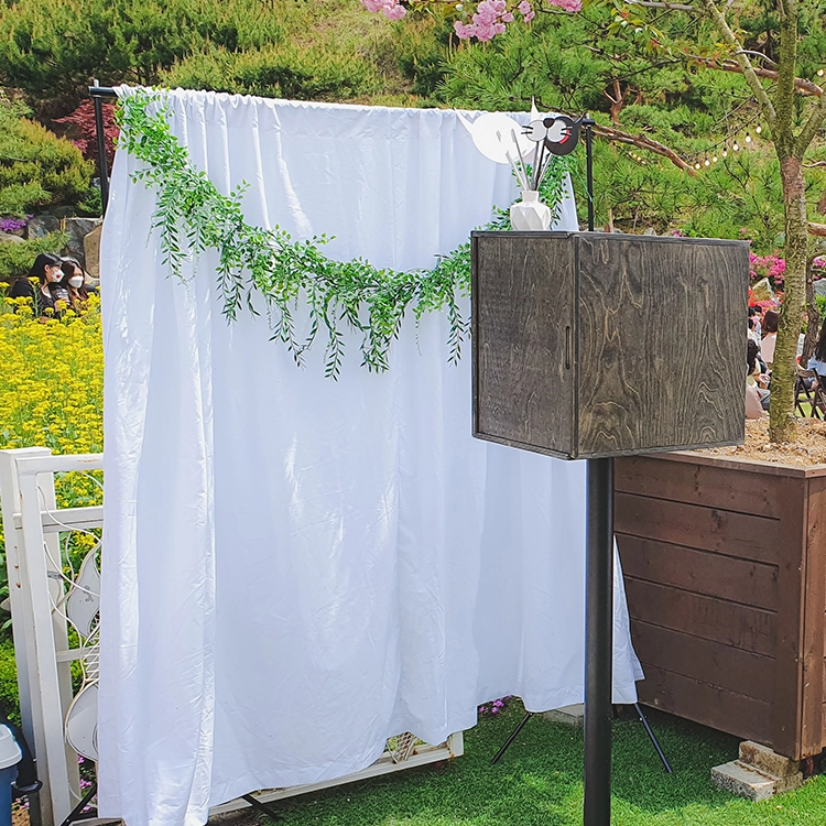 야외 웨딩 포토부스